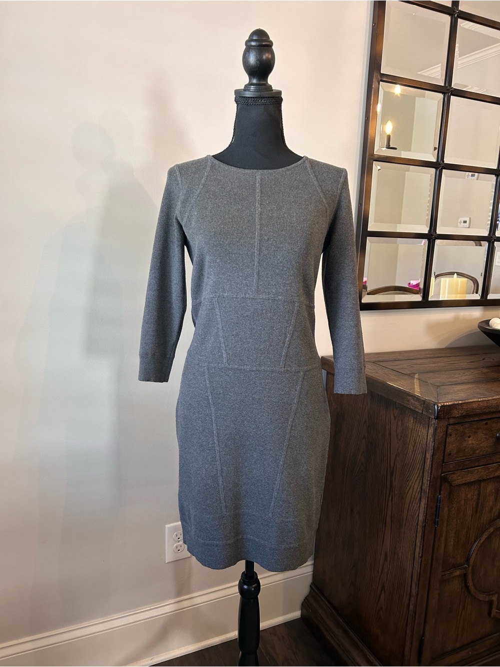 Etcetera cotton blend knit sheath dress